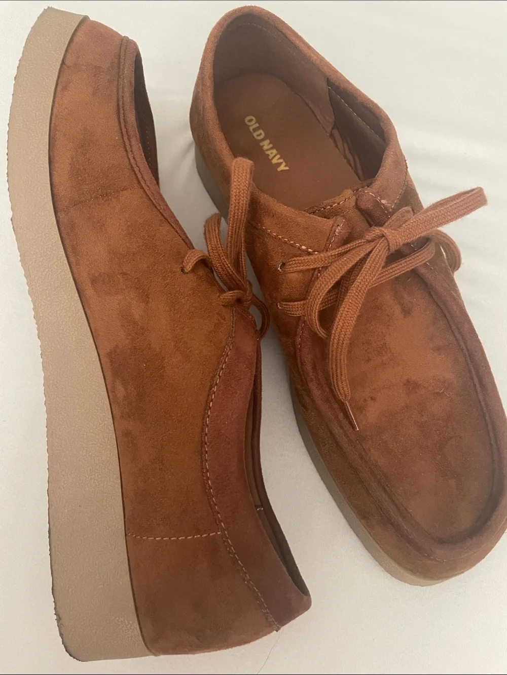 Old Navy hazelnut brown Faux Suede Derby Boots for Women 🌟
